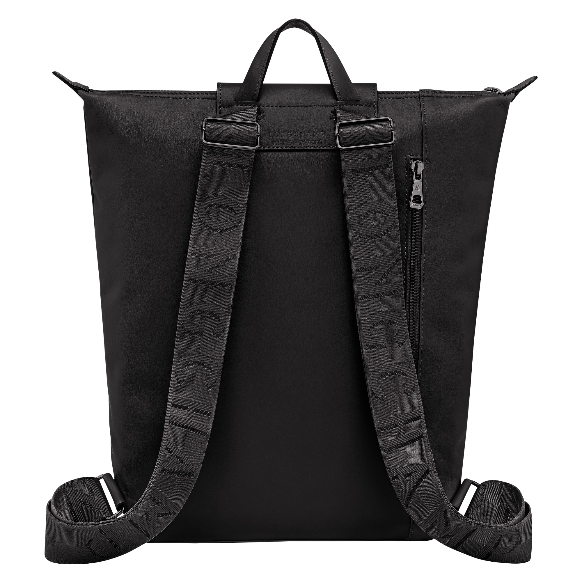 Le Pliage Xtra M Backpack Black - Leather - 4