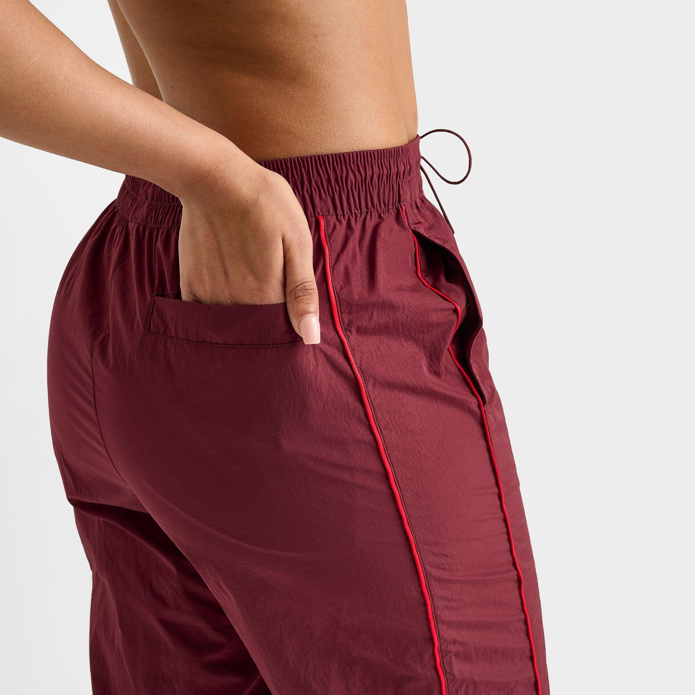 WOMEN'S NIKE WINDRUNNER HIGH-WAISTED WOVEN OPEN-HEM PANTS - 6