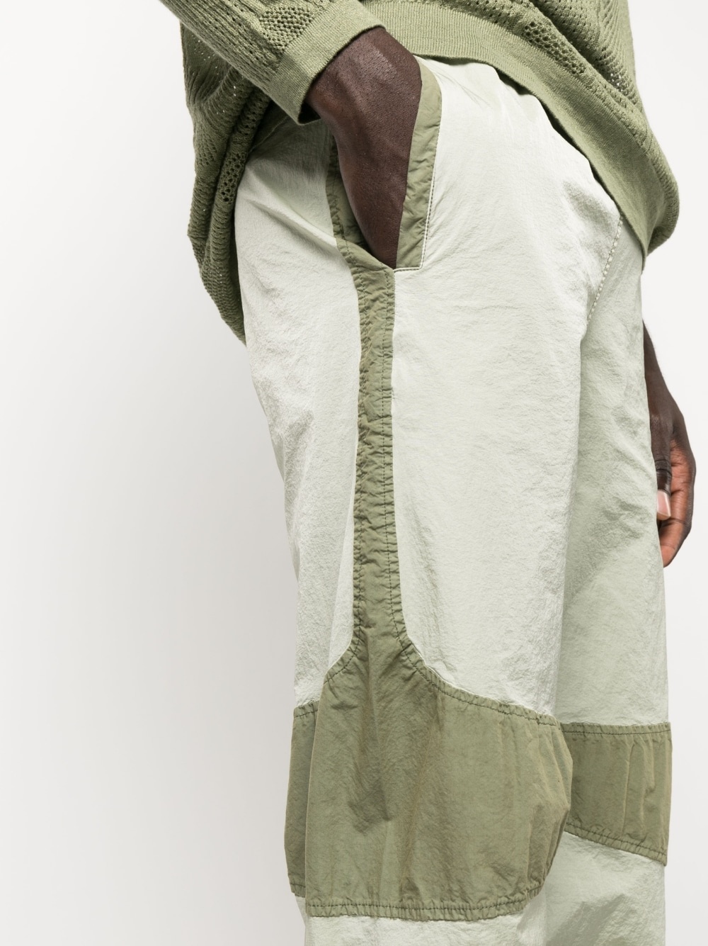 panelled-design track pants - 5