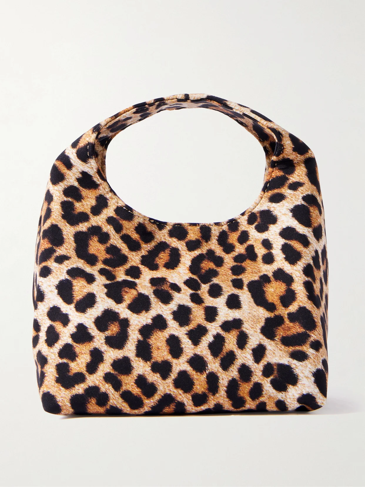 Kenzie Leopard-print Jersey Clutch - 1