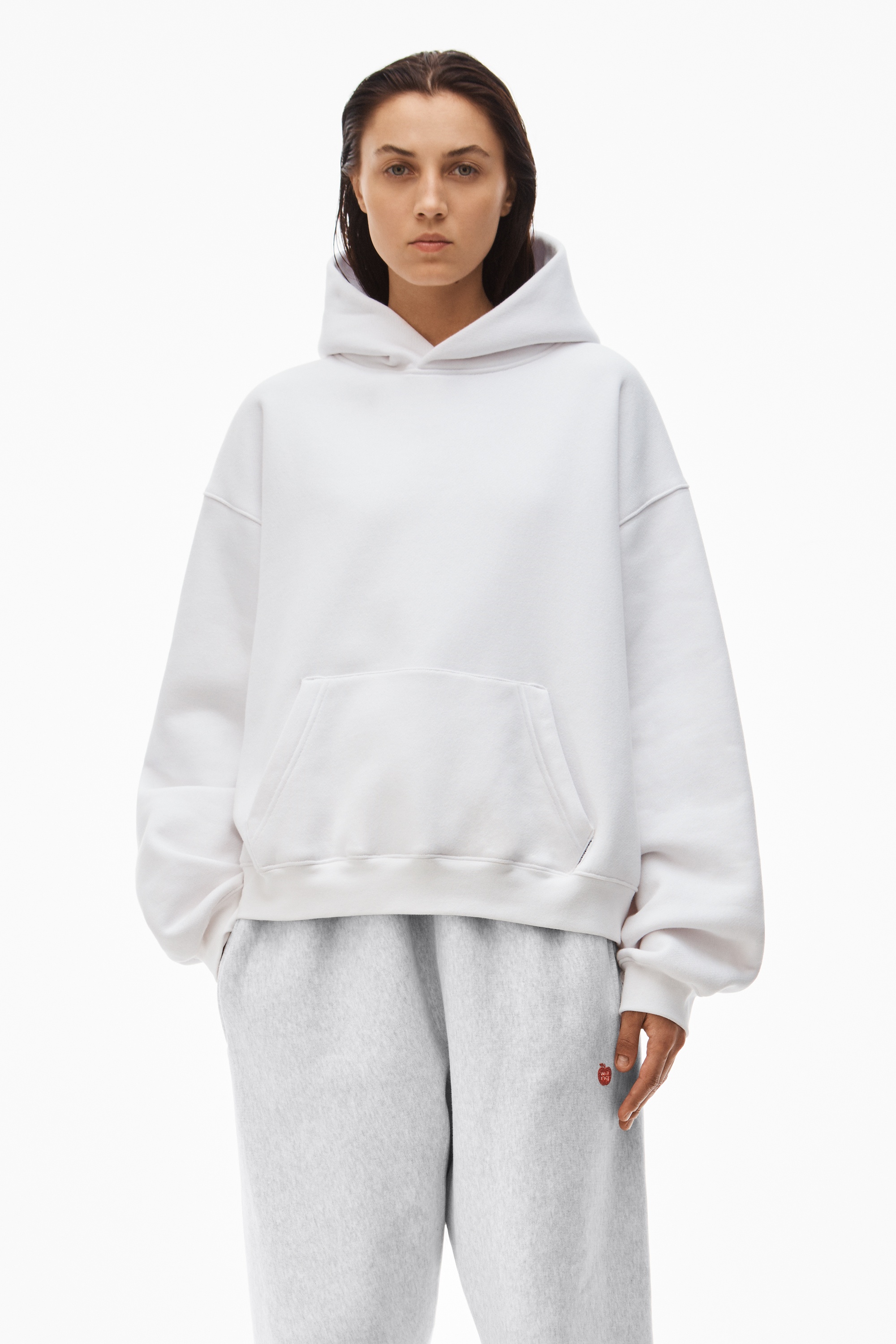 HOODIE IN DENSE FLEECE - 2