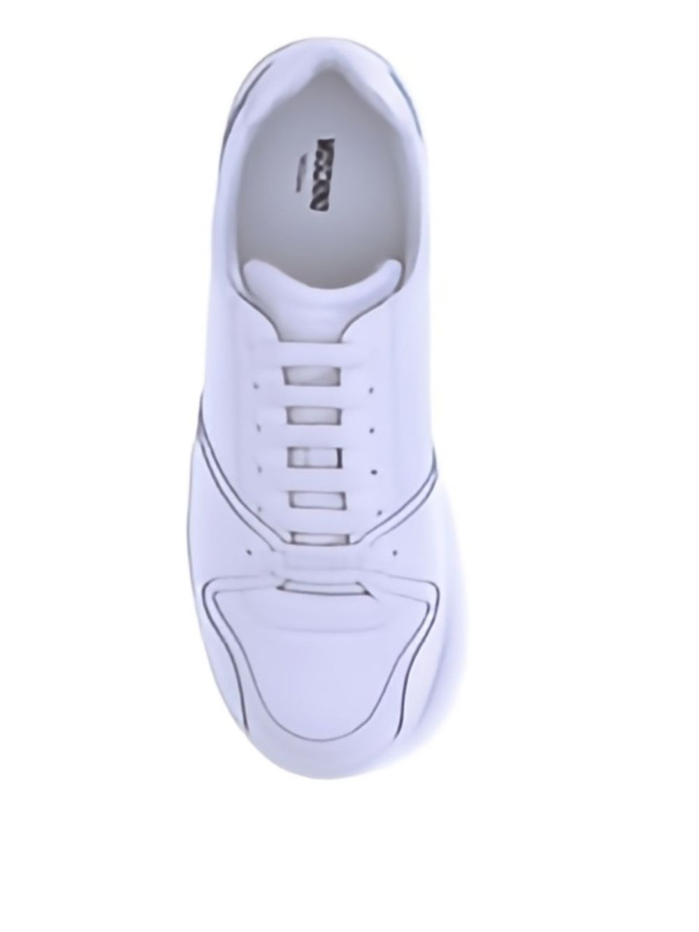 lace-up leather sneakers - 3