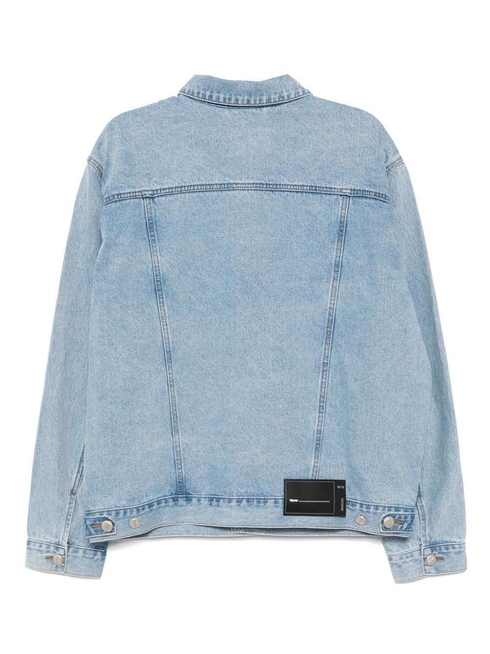 logo-patch denim jacket - 2