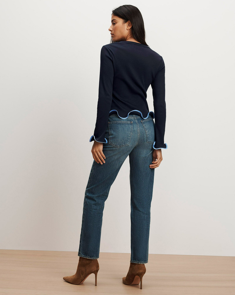 ELIANNE RUFFLE-TRIM T-SHIRT 5