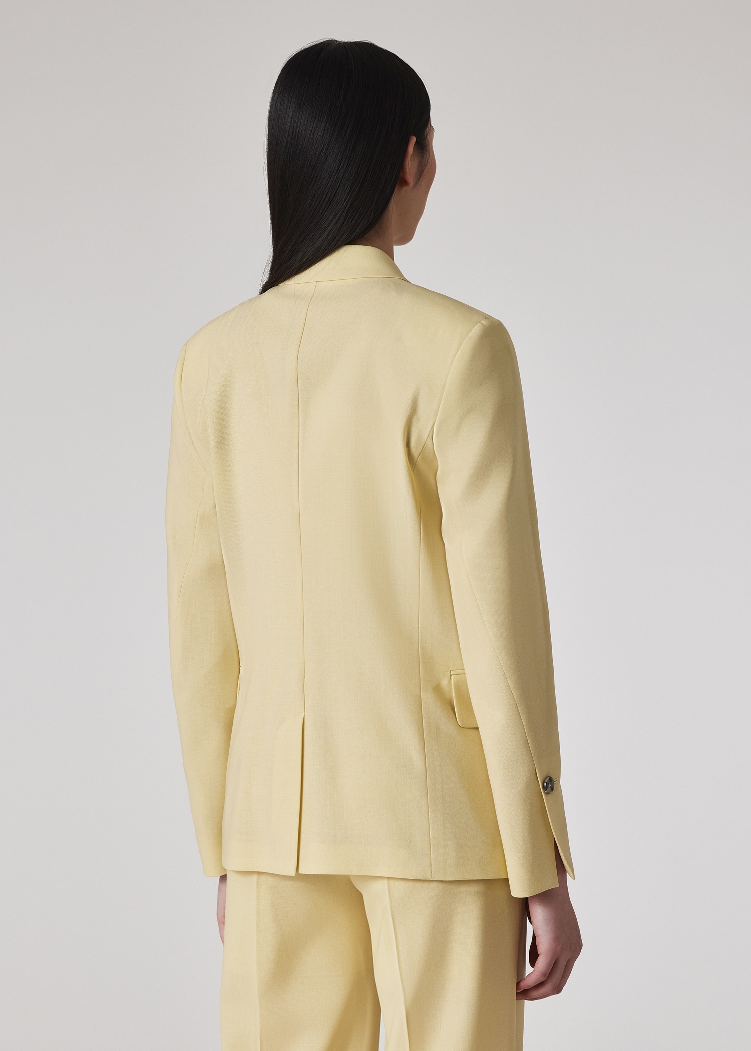 Women's Buttercup Yellow Wool Three-Piece Suit - 7