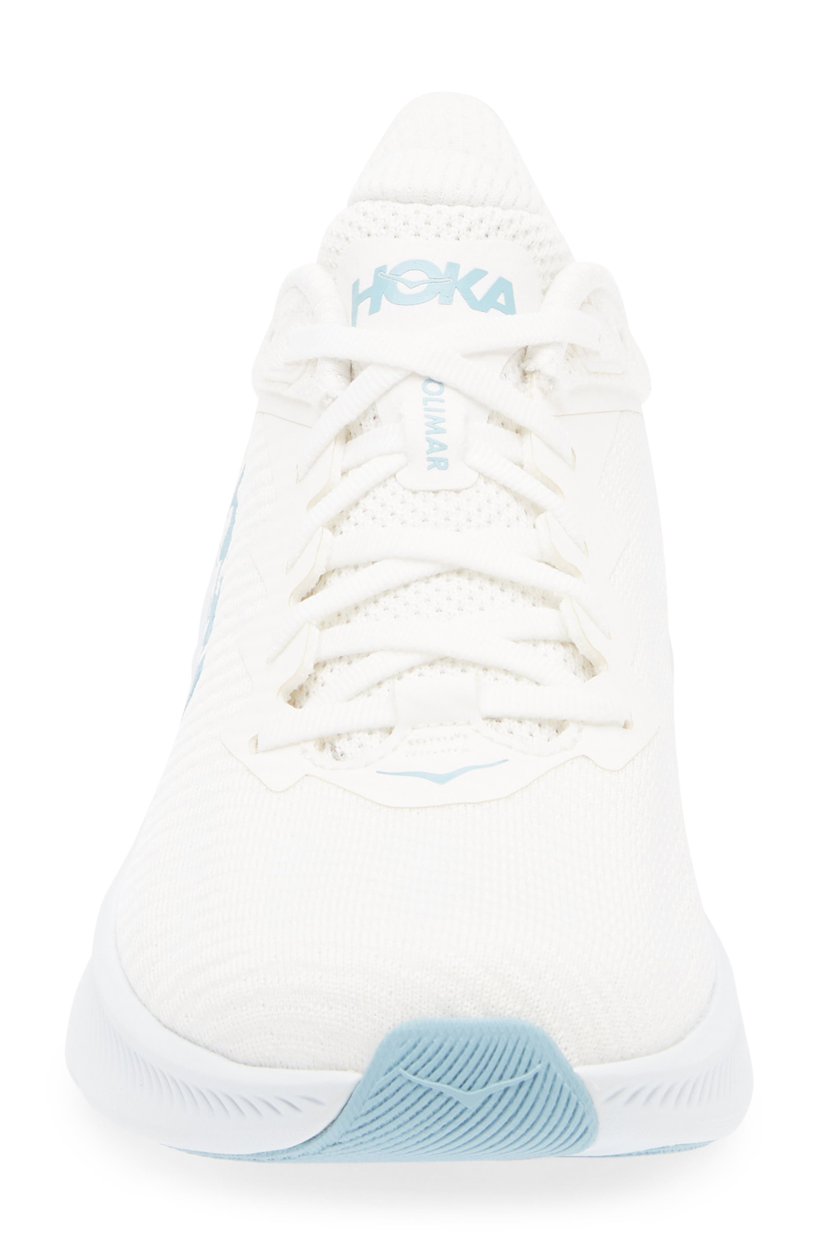 HOKA Solimar Running Shoe in White /Tundra Blue at Nordstrom - 4