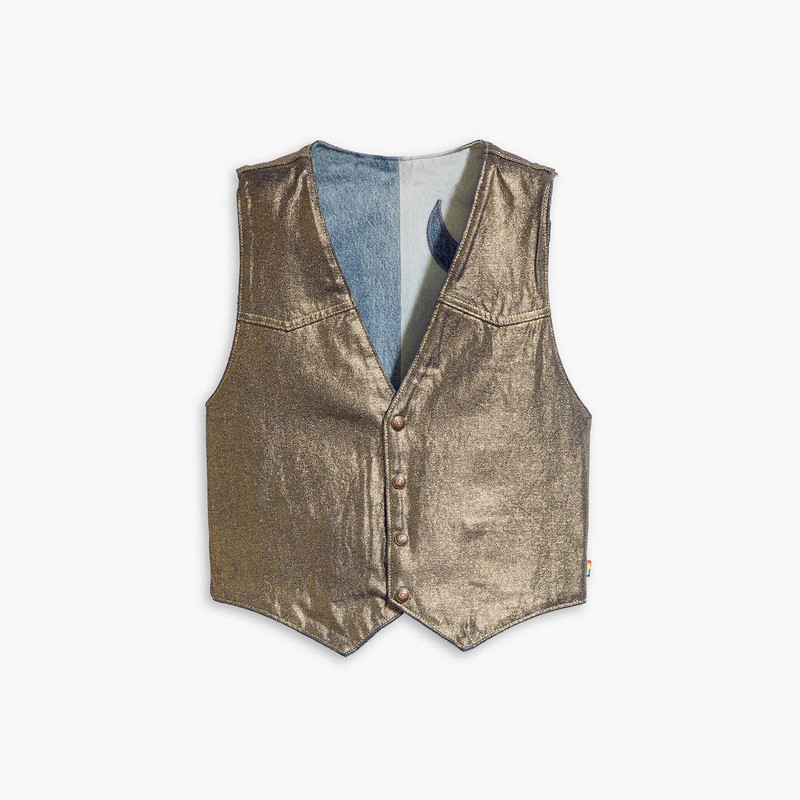 LEVI'S® PRIDE REVERSIBLE PATCHWORK VEST 9
