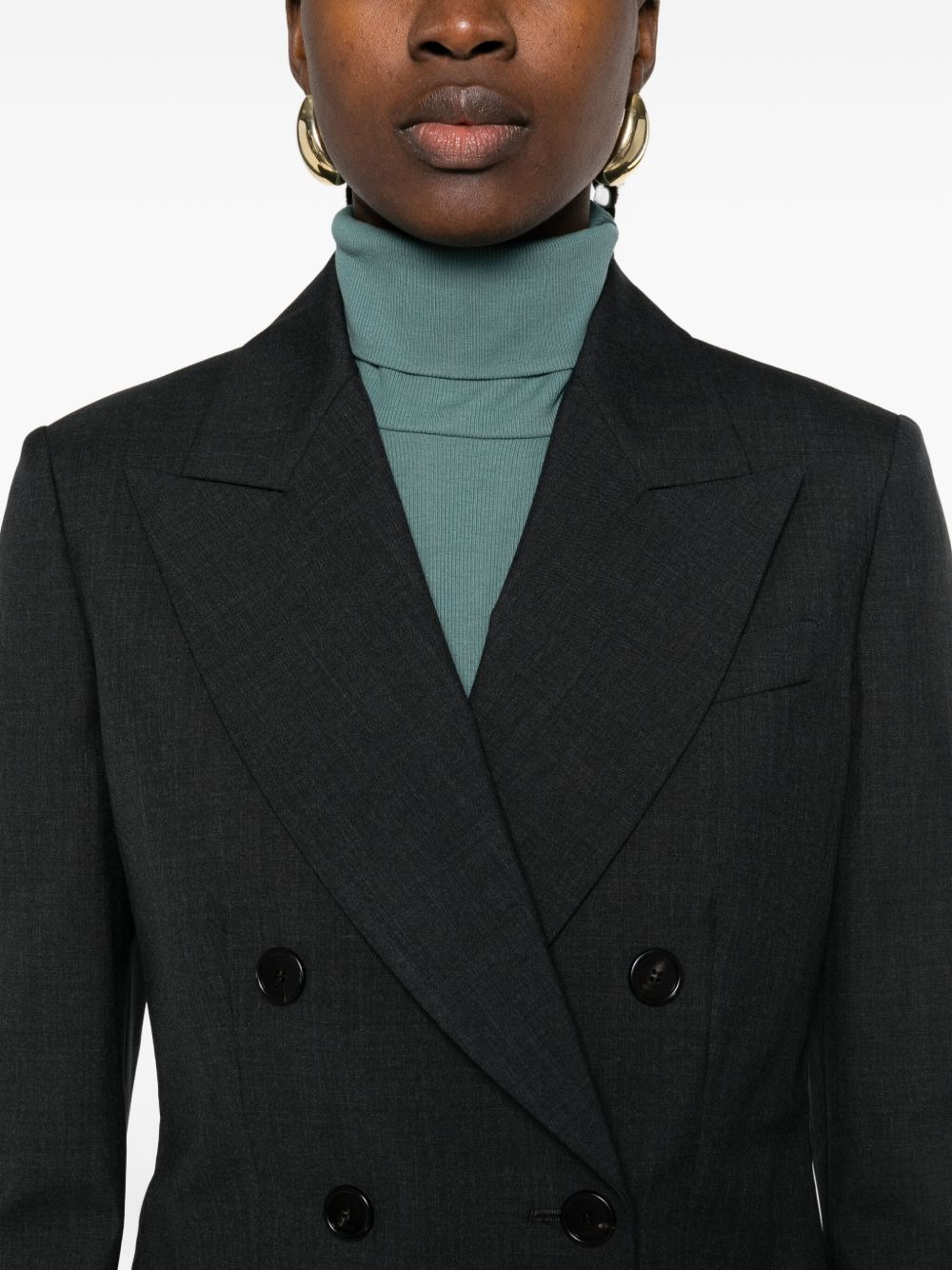 notched-lapels blazer - 5