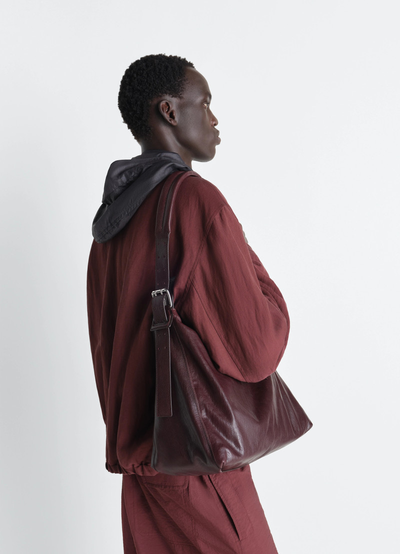 Lemaire SMALL BELTED HOBO BAG IN LEATHER outlook