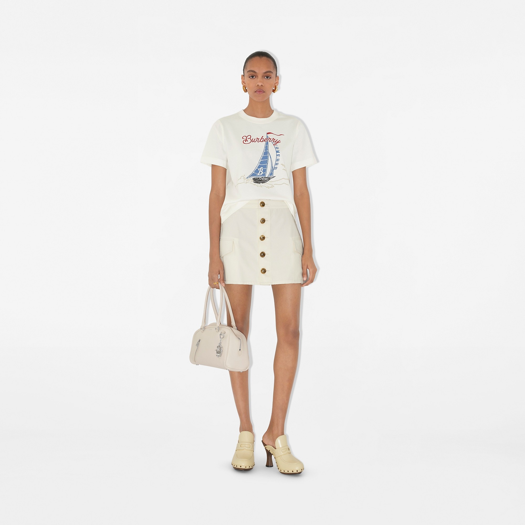 Sailboat Cotton T-shirt - 2