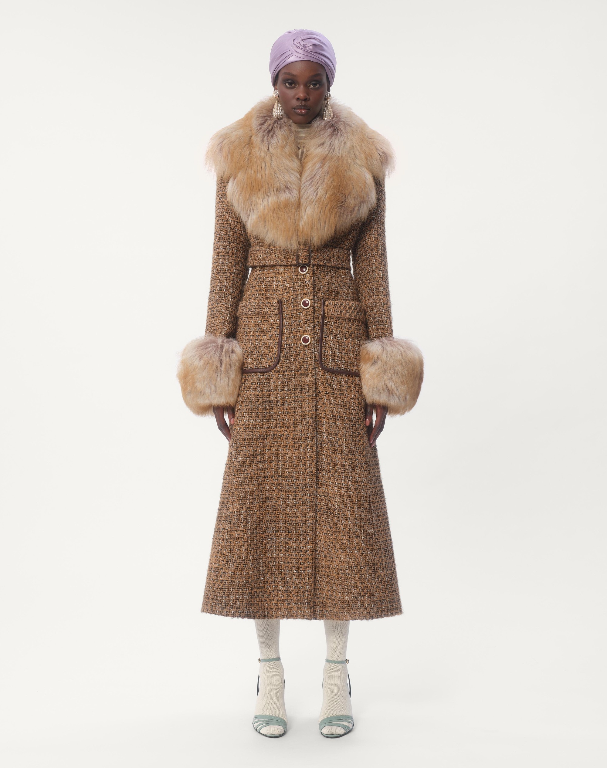FANTASY TWEED COAT - 7