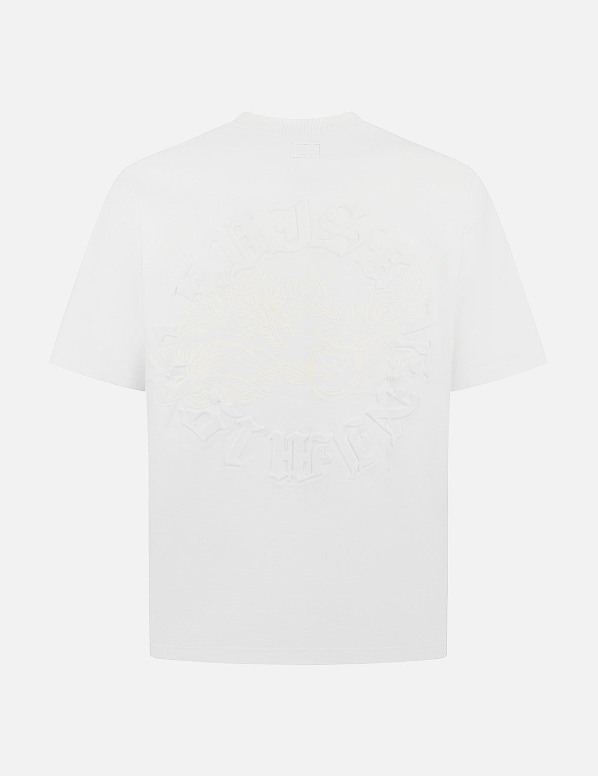 Hakutaku Print and Seagull Emboss Print Loose Fit T-shirt - 2