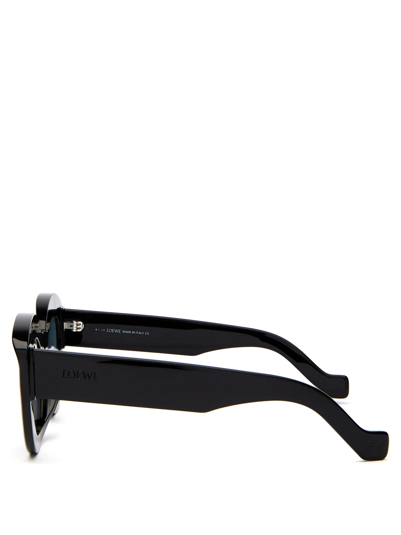 Round cat-eye acetate sunglasses - 3