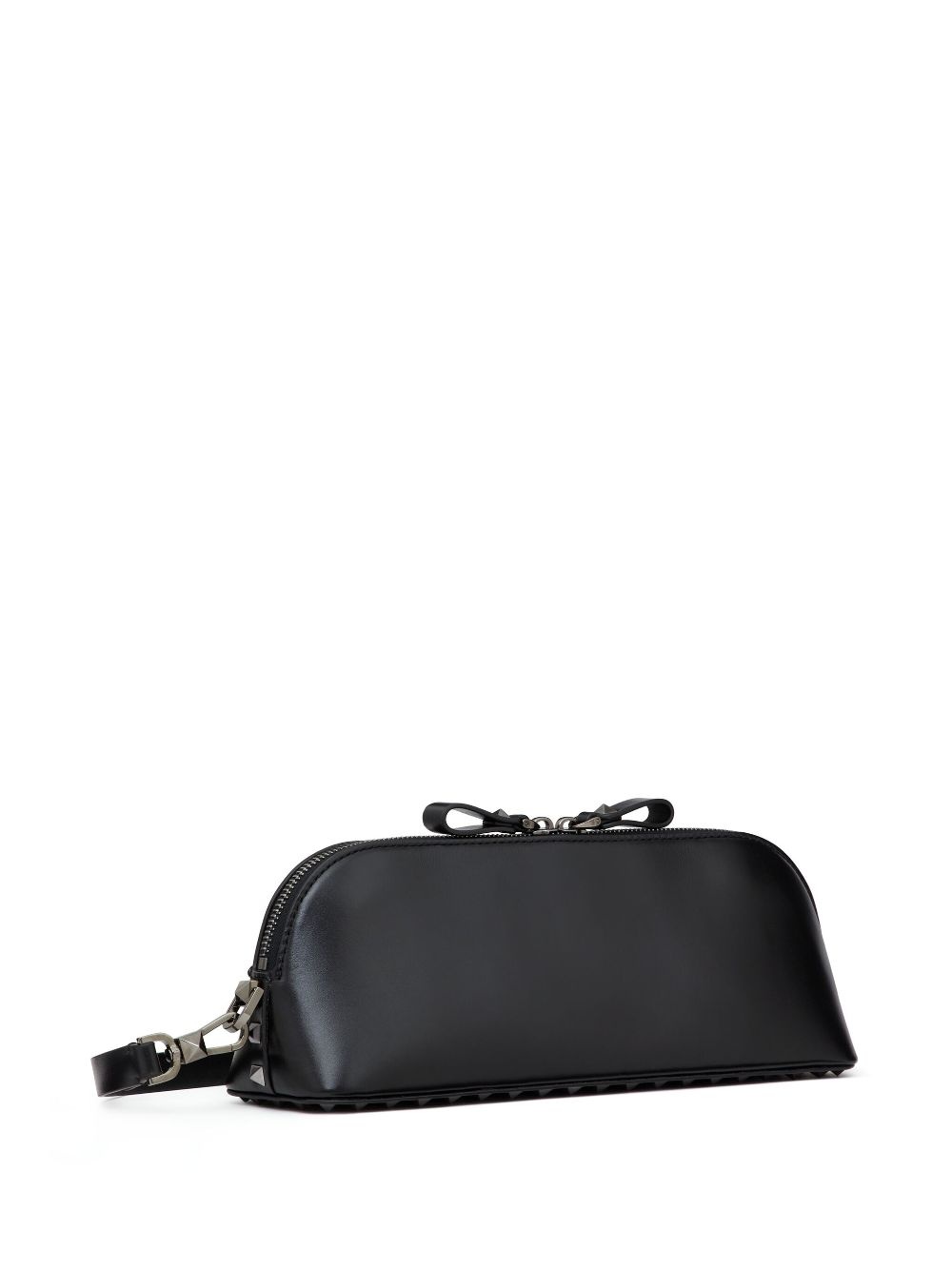 Rockstud leather clutch bag - 3