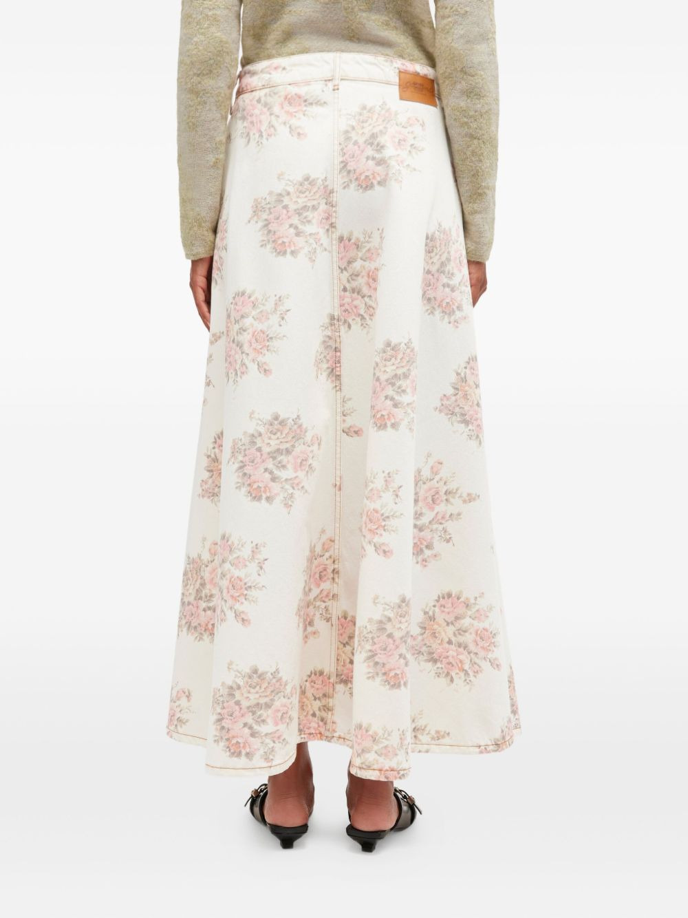 floral-print maxi skirt - 4