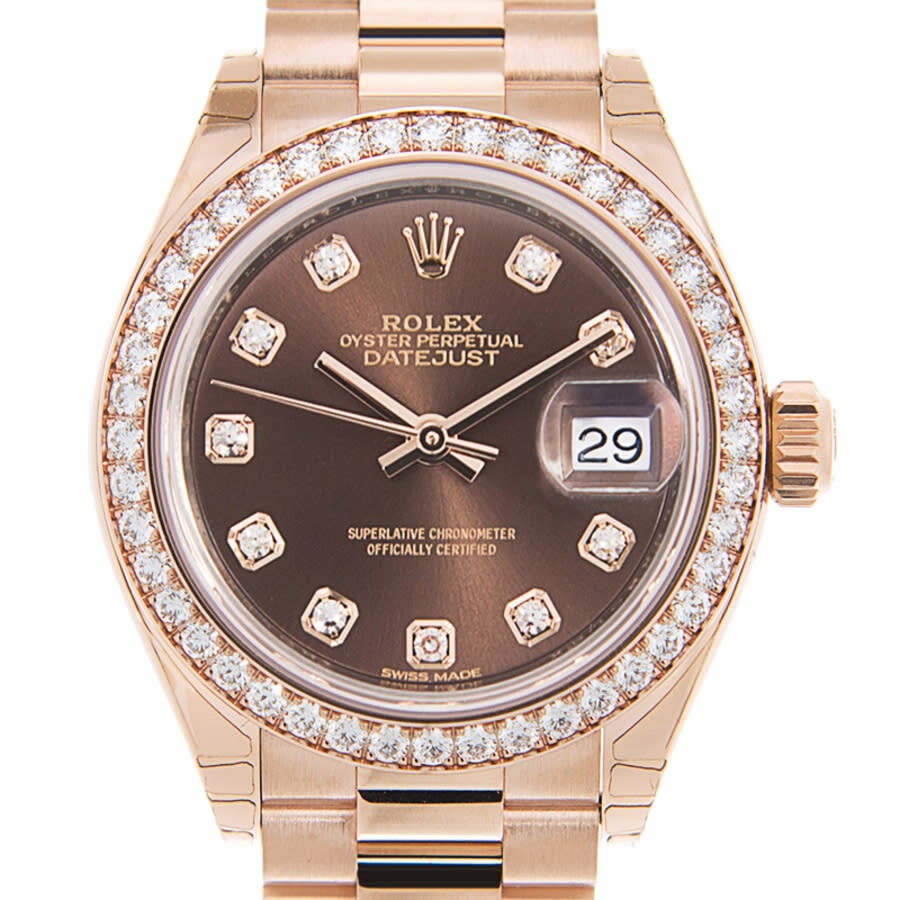 Rolex Lady-Datejust Automatic Diamond Brown Dial Ladies Watch 279135rbr-0017 - 2