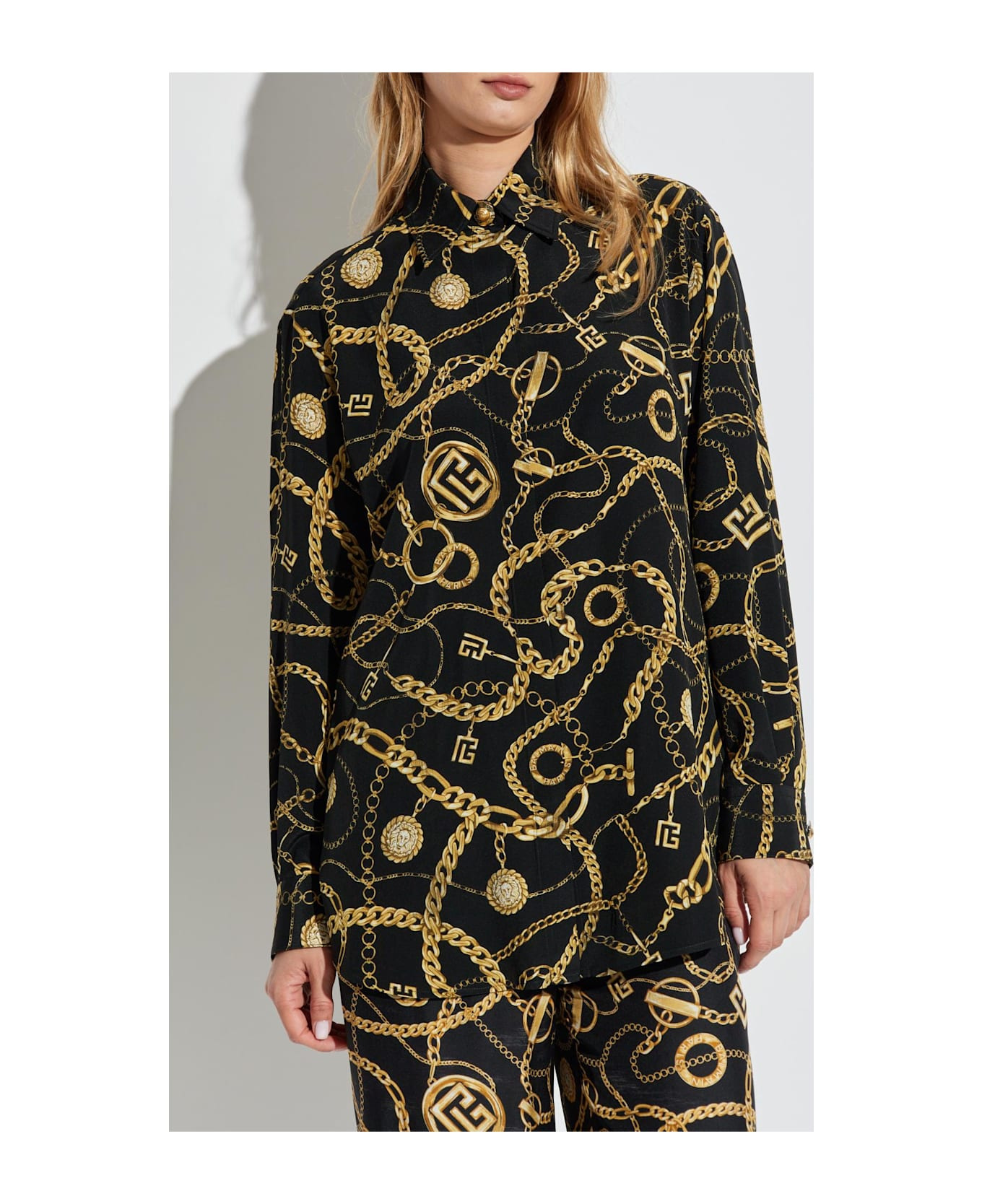 Balmain Silk Shirt With Print - 3