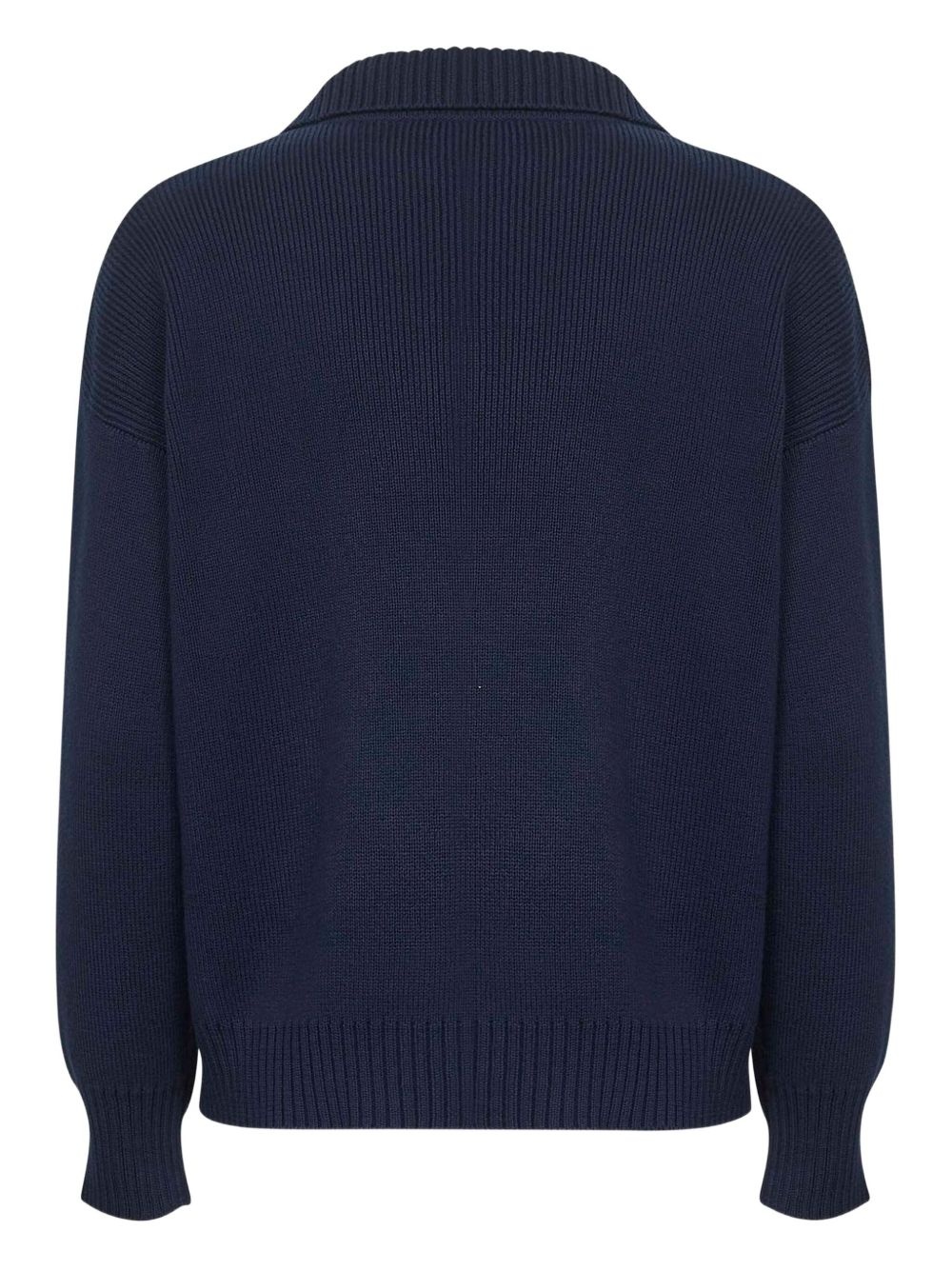 patch-pockets v-neck sweaters - 2