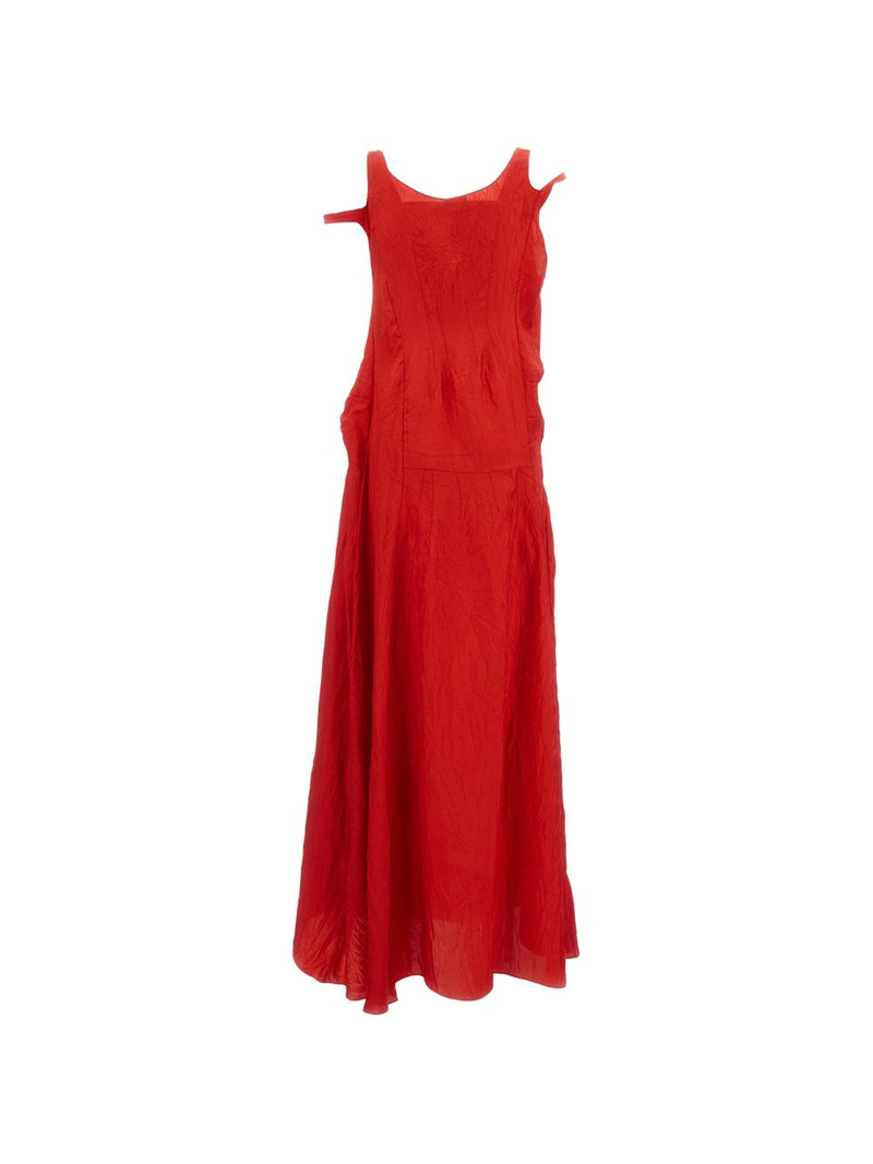 Plan C asymmetrical draped dress outlook