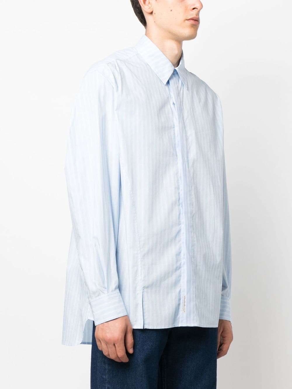 long-sleeve poplin shirt - 4