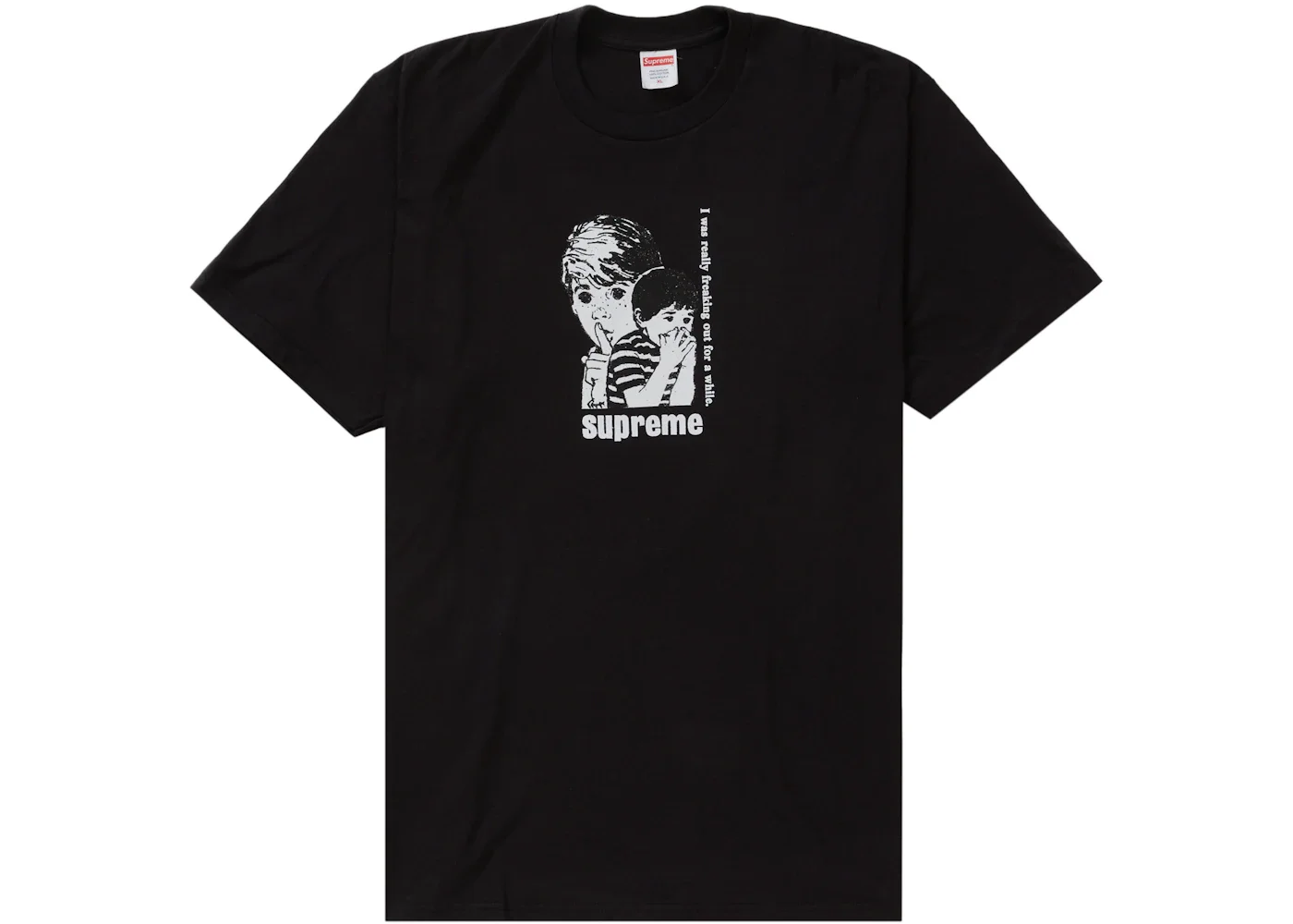 Supreme Freaking Out Tee Black - 1