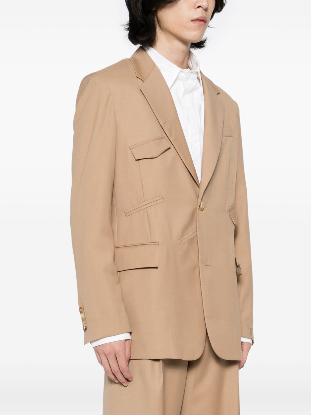 button-down blazer - 3