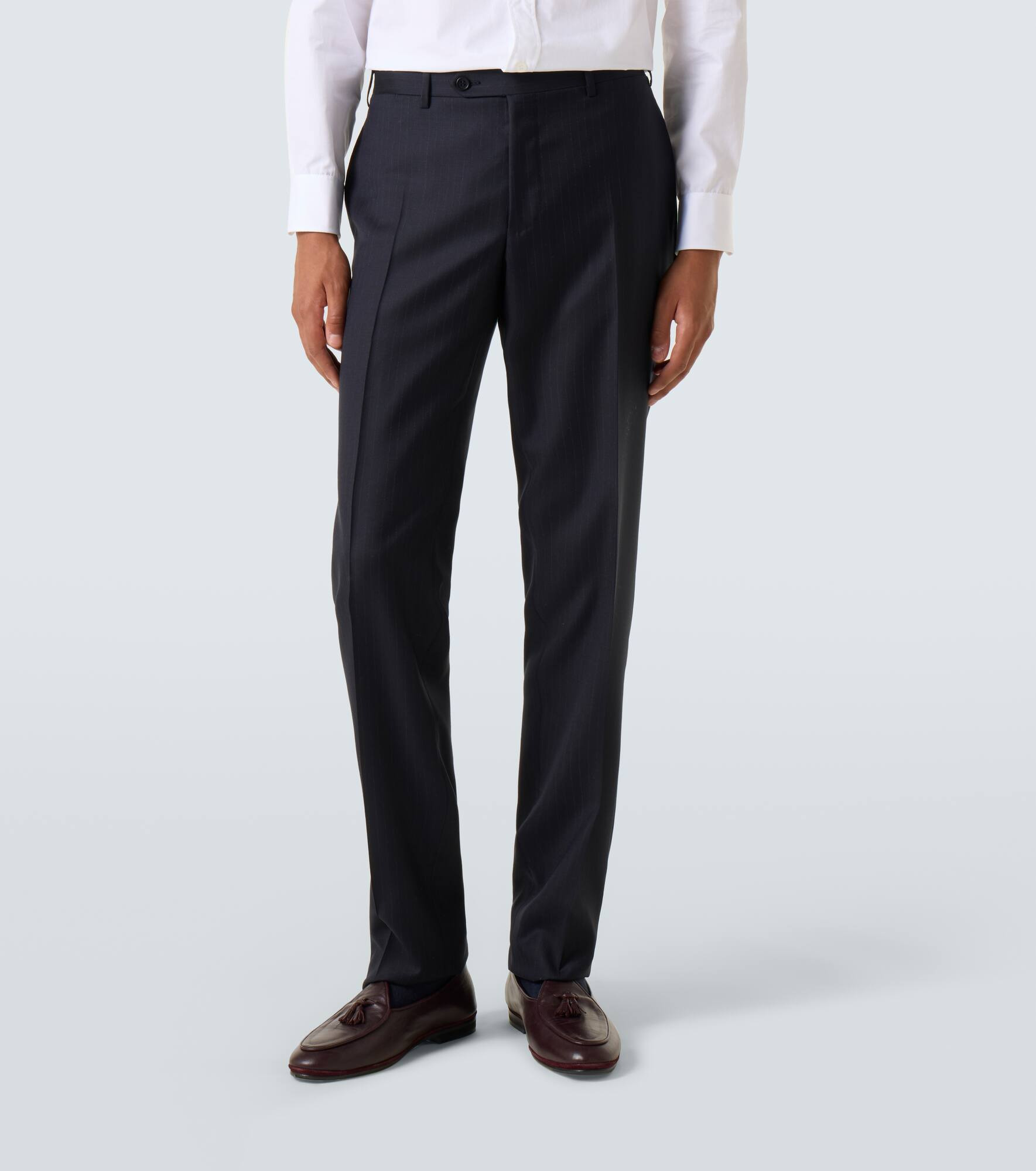 Pinstripe wool suit - 5