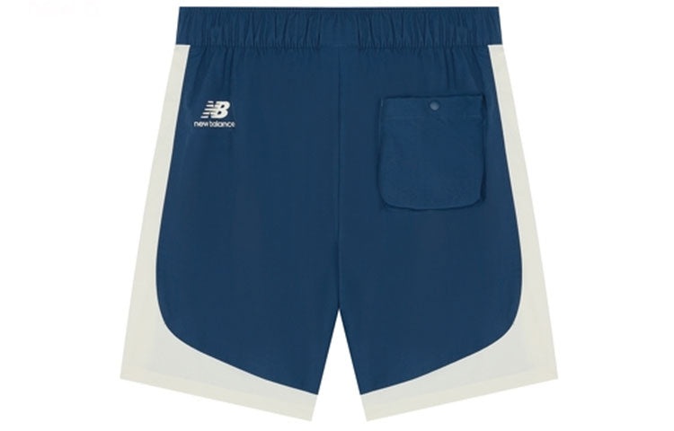 New Balance x ANB Classic Color Block Shorts 'Teal Beige' AMS22373-BGV - 2