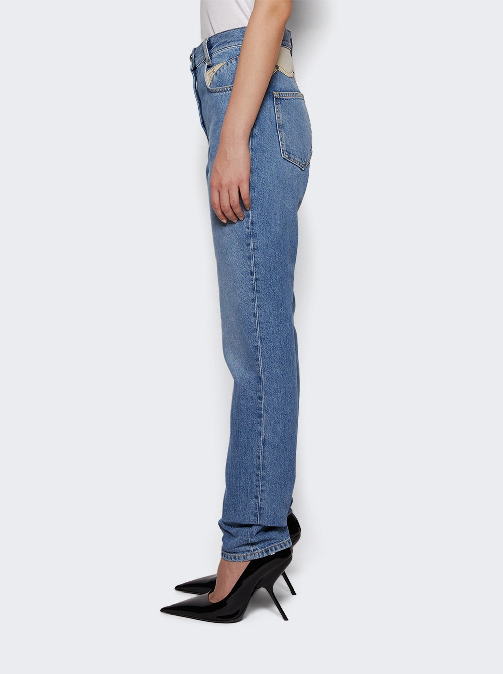 Slim Fit Denim Pants Denim Blue - 3