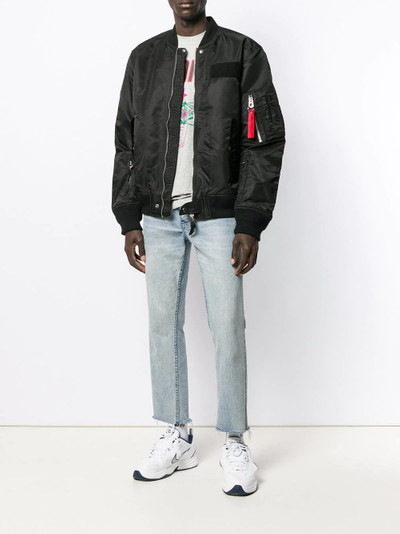 Diesel pull tab bomber jacket outlook