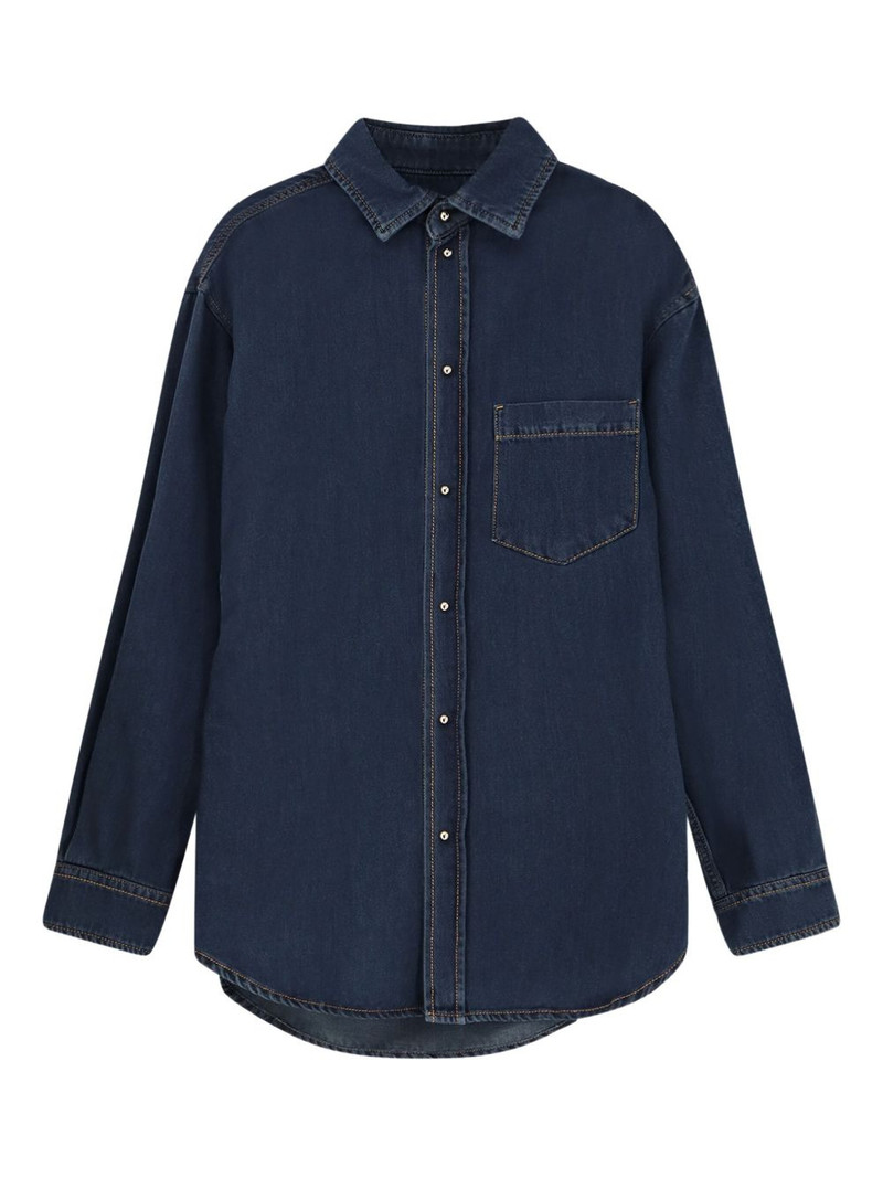 Anne buttoned denim shirt 1