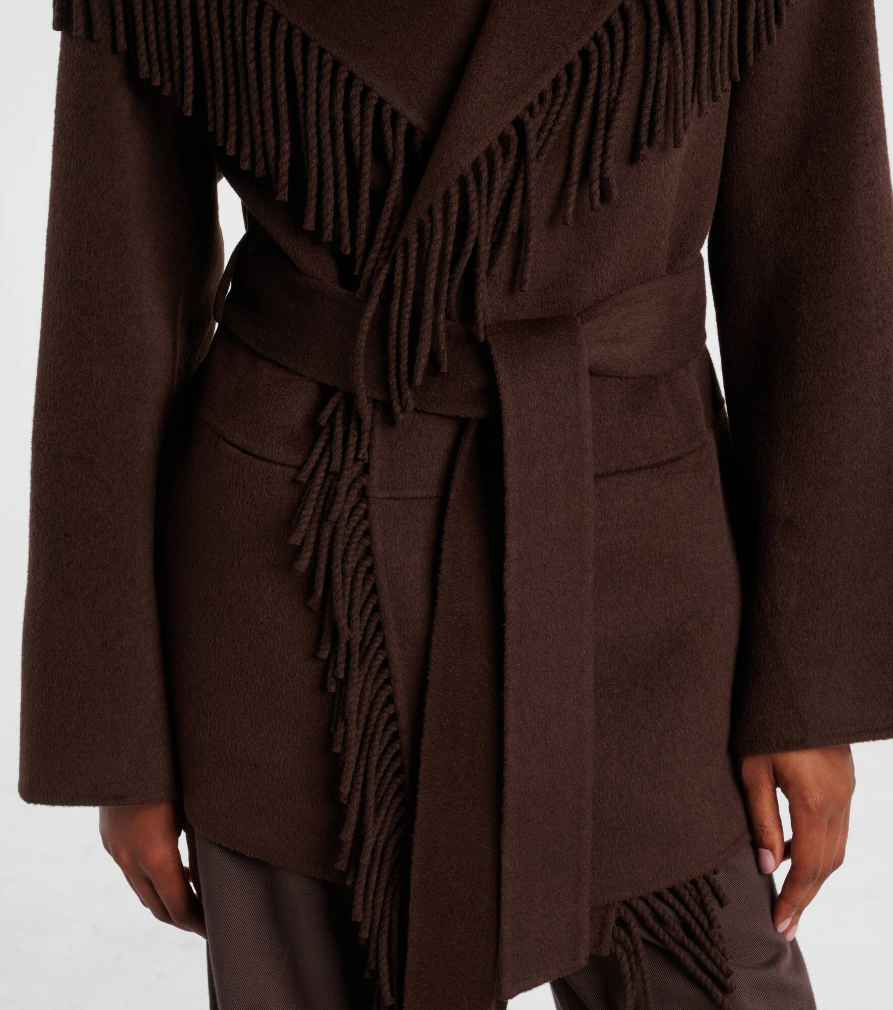 Rowen fringed wool-blend jacket - 5