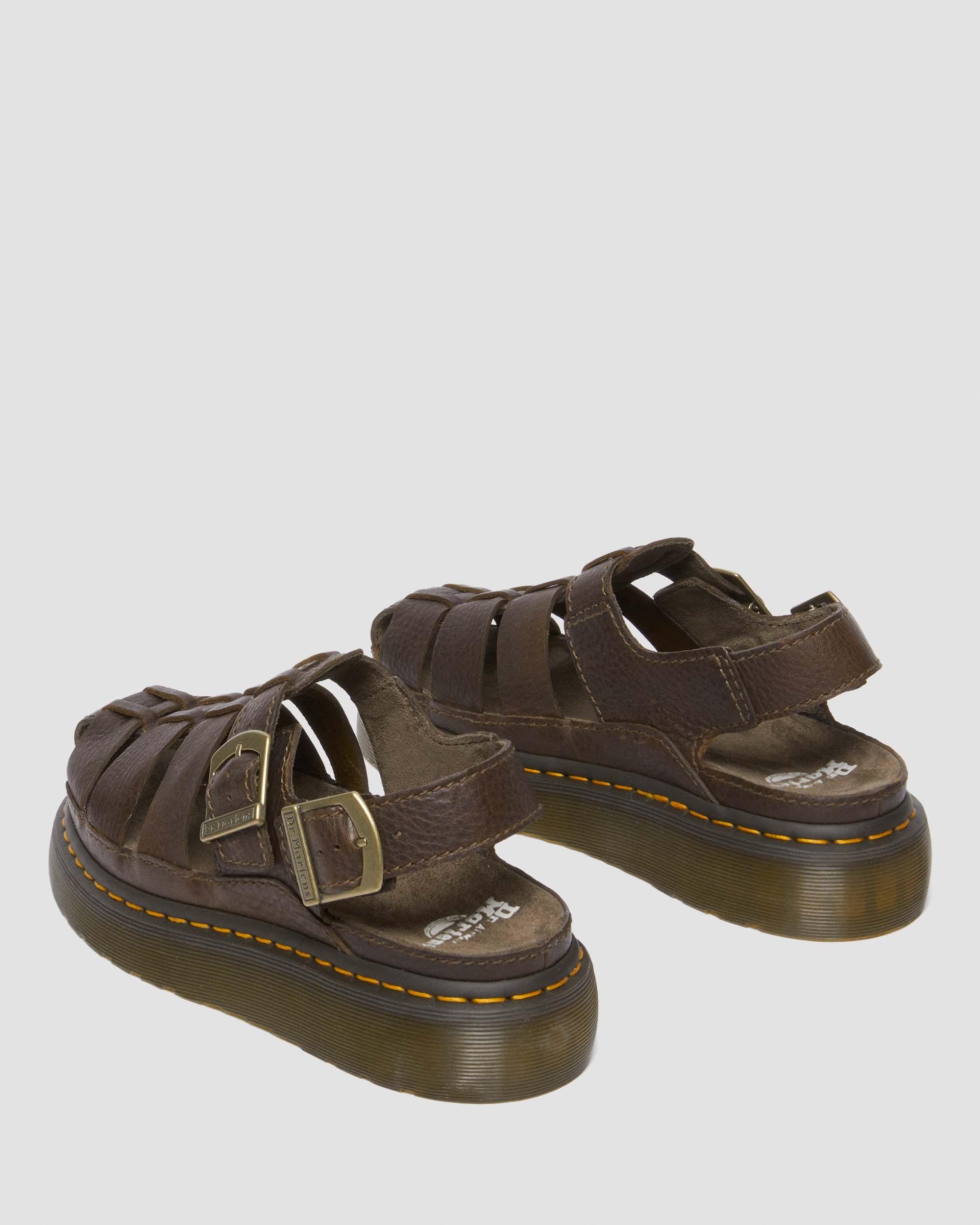 Wrenlie Grizzly Leather Fisherman Sandals - 11