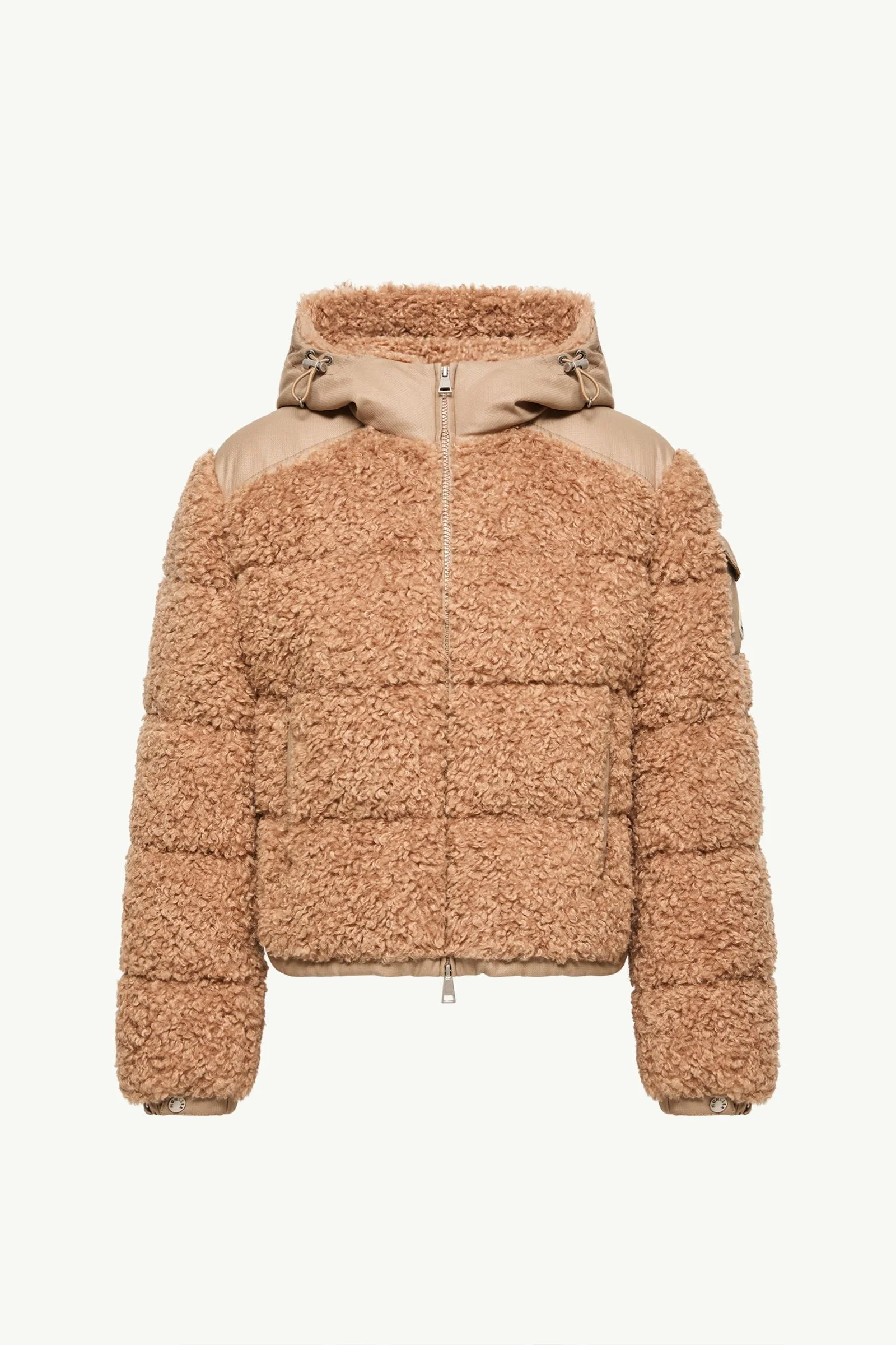 Alpestre Hooded Teddy Short Down Jacket - 1