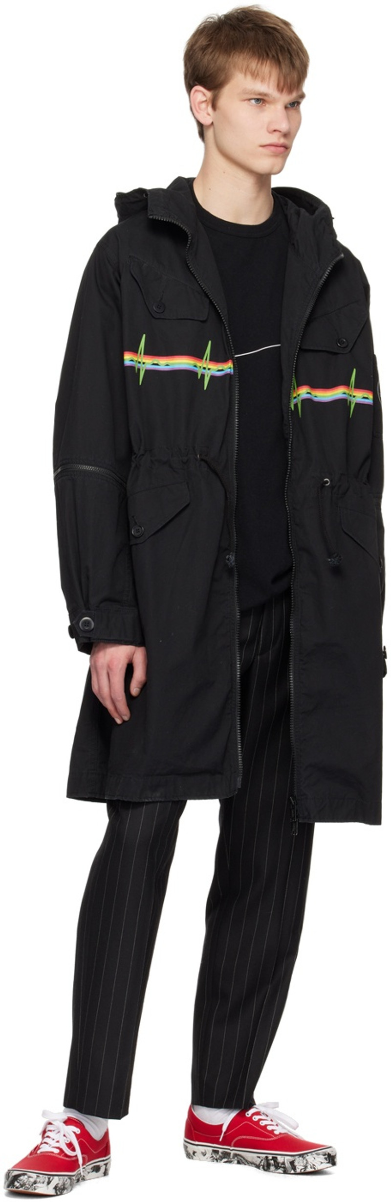 Red Printed Sneakers 5