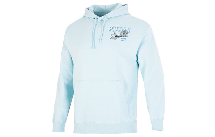 PUMA Downtown Logo Hoodie 'Blue' 537753-30 - 1