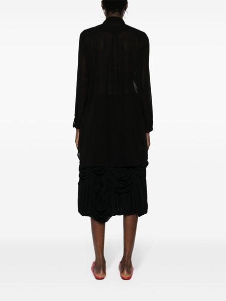 cropped semi-sheer shirt - 4