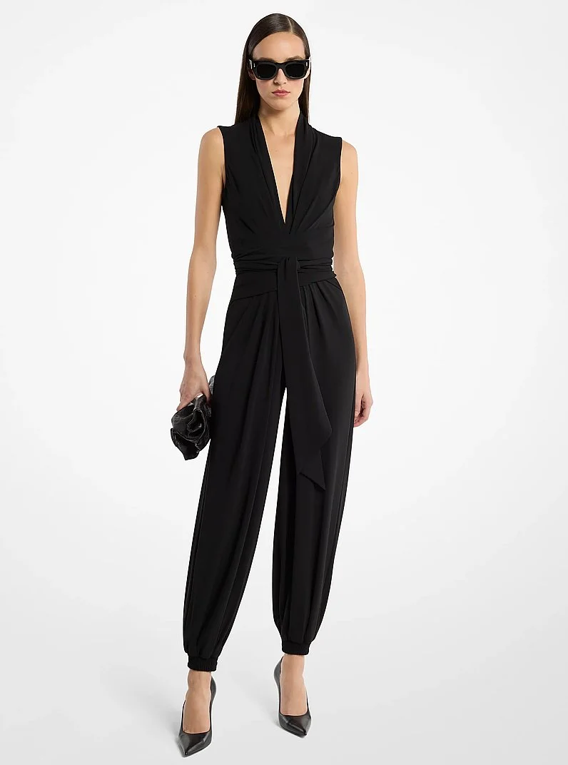Matte Jersey Sarouel Jumpsuit - 1