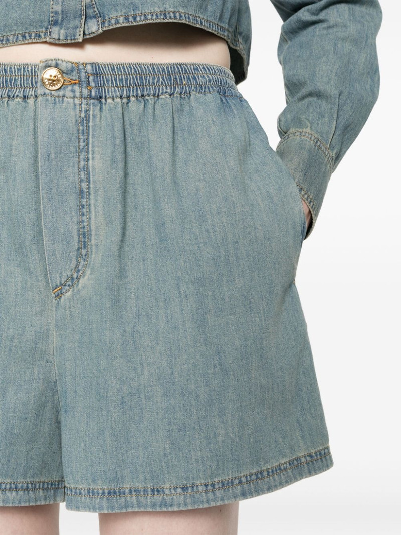 faded-denim shorts 5