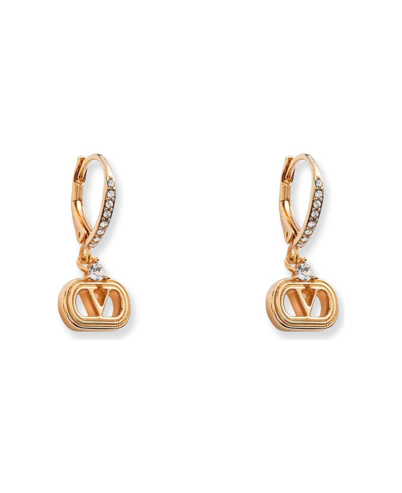 Ovalette Metal And Swarovski® Crystals Earrings - 2