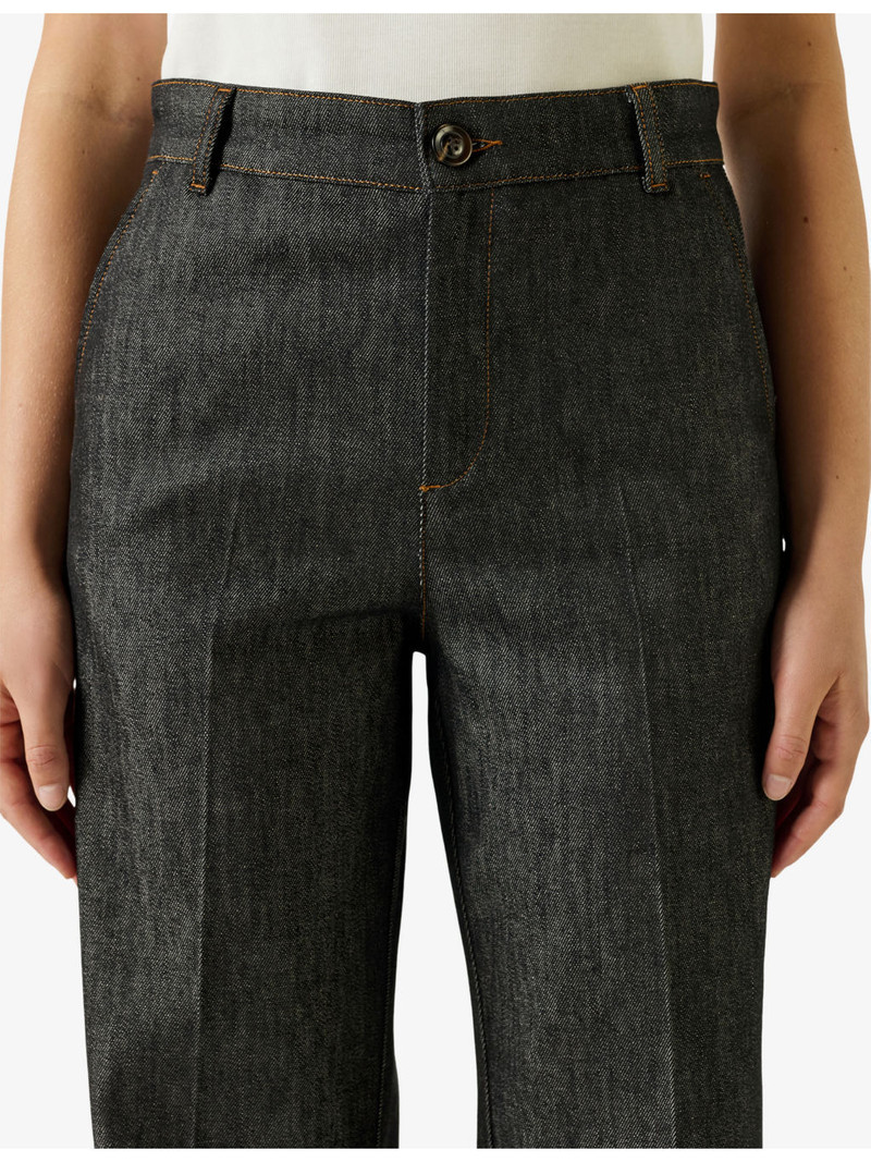 California Wide-Leg Stretch-Denim Jeans 4