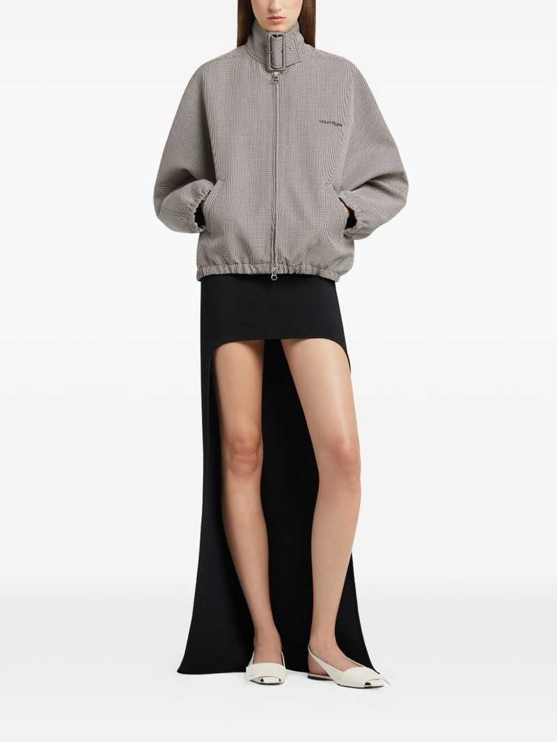 courrèges houndstooth-pattern bomber jacket outlook