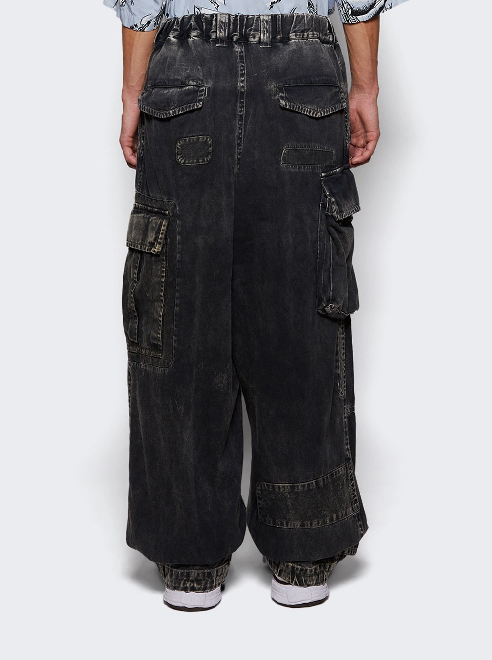 Repair Cargo Trousers Black - 4
