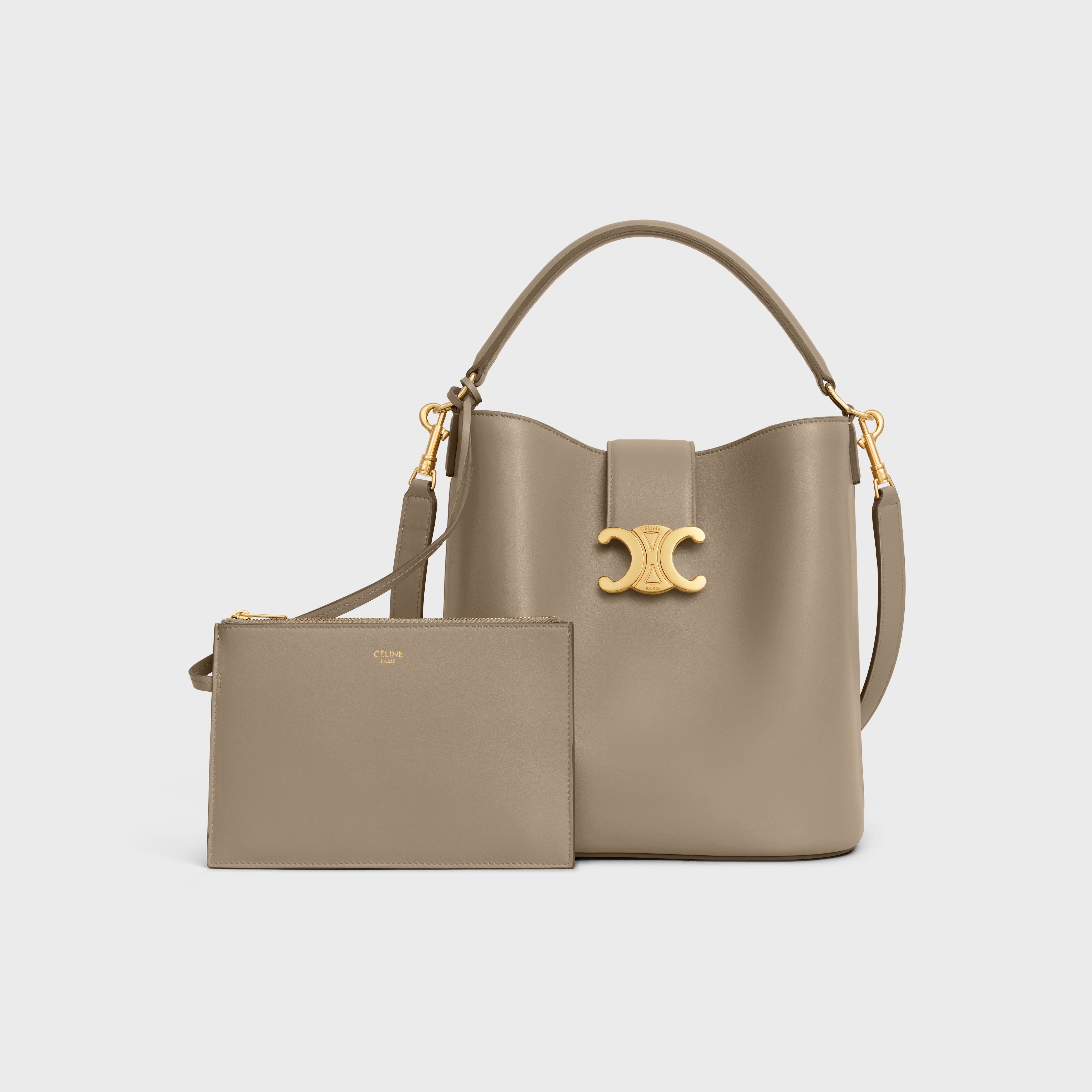 MEDIUM BUCKET LOUISE IN SMOOTH CALFSKIN - 6