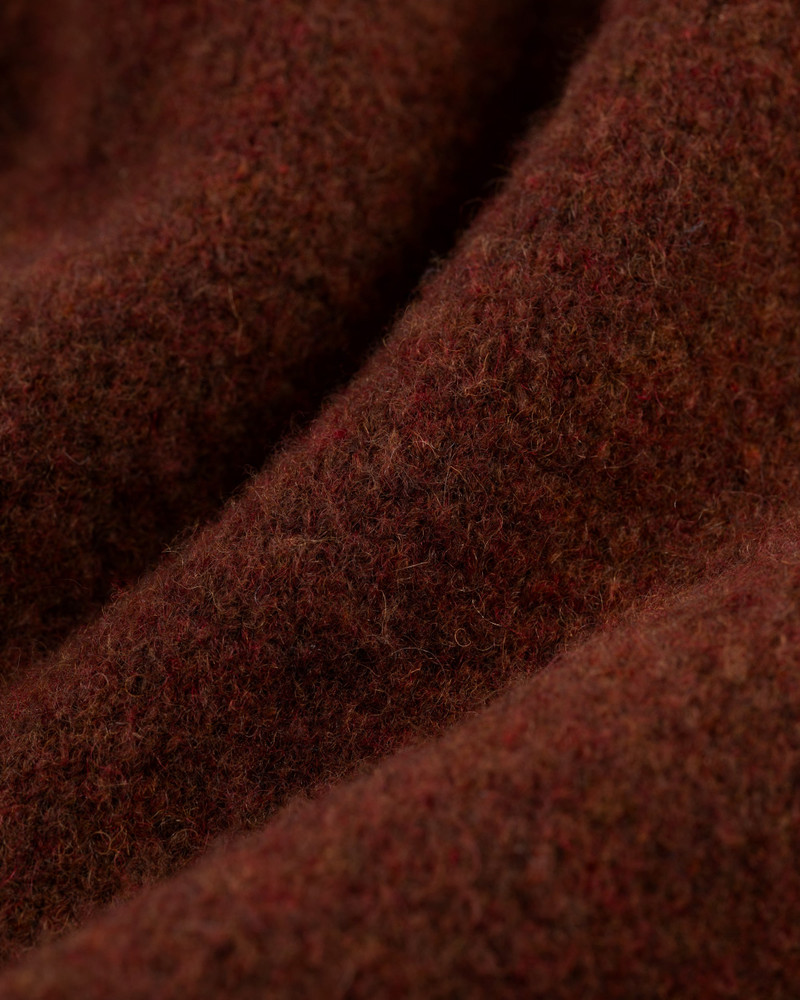 SOLID RUST CREWNECK SWEATER - TRIM FIT 4