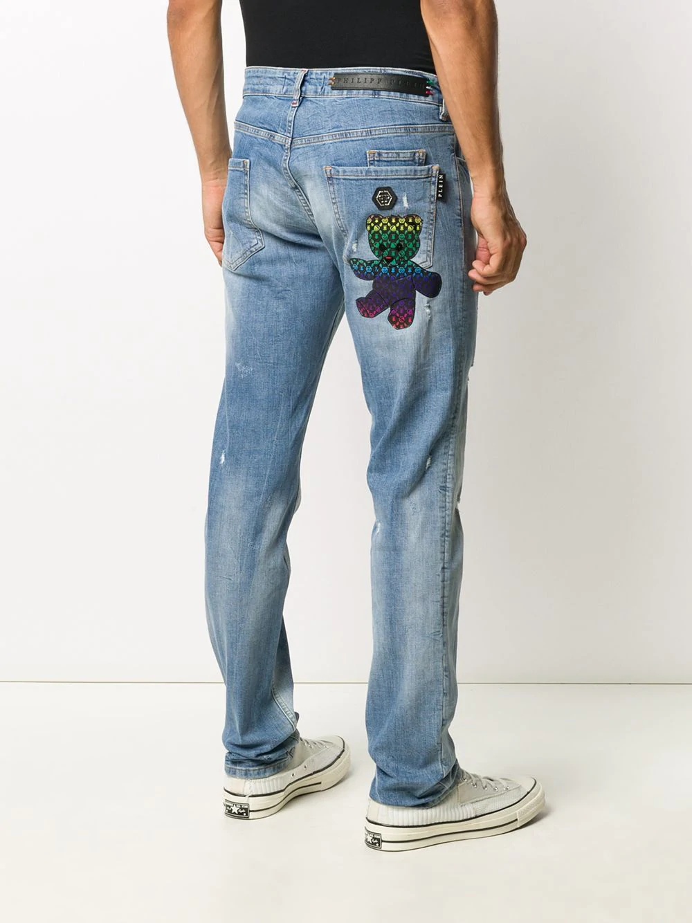 teddy bear straight jeans  - 4