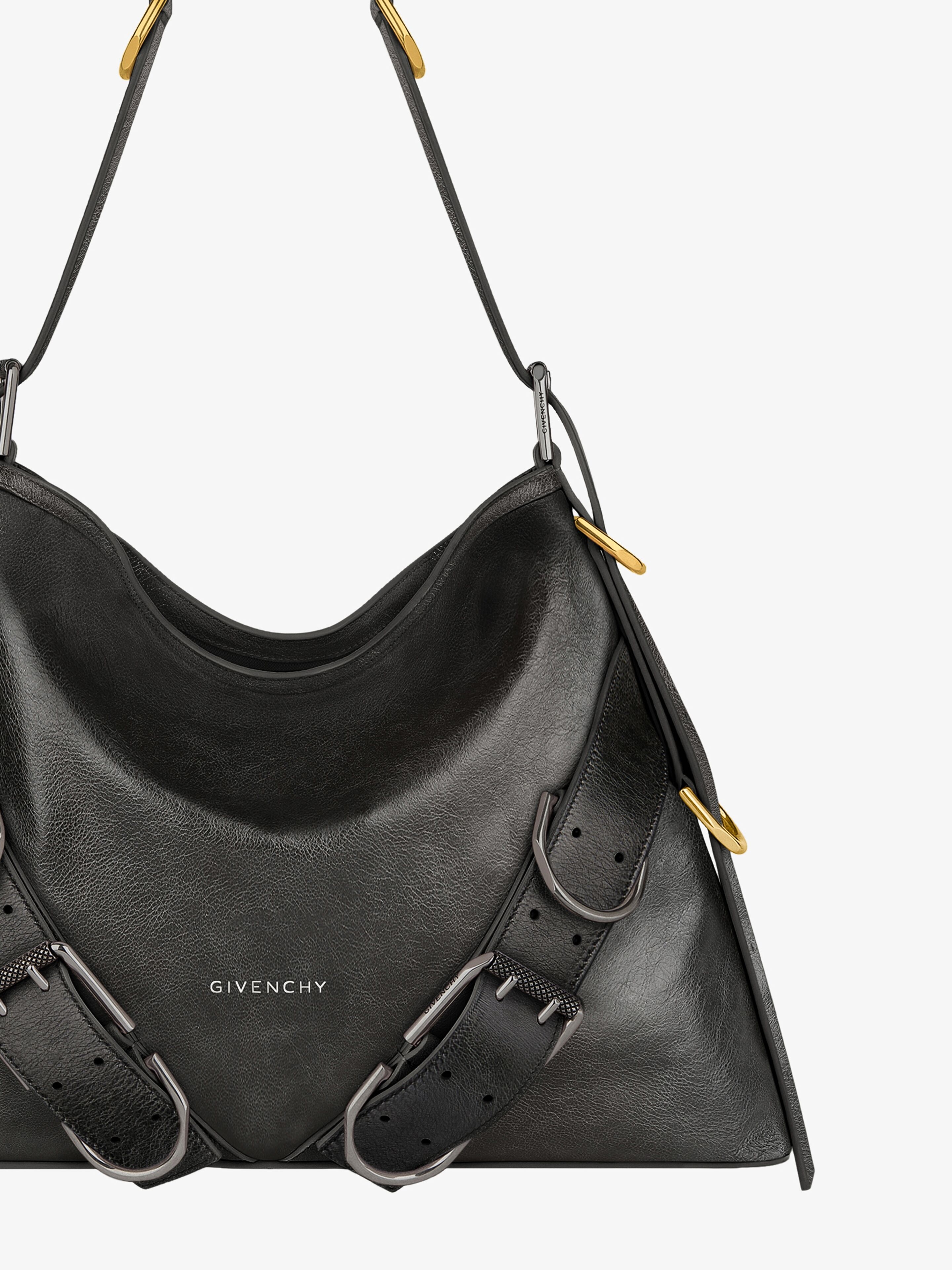 Givenchy MEDIUM VOYOU BOYFRIEND BAG IN AGED LEATHER | REVERSIBLE