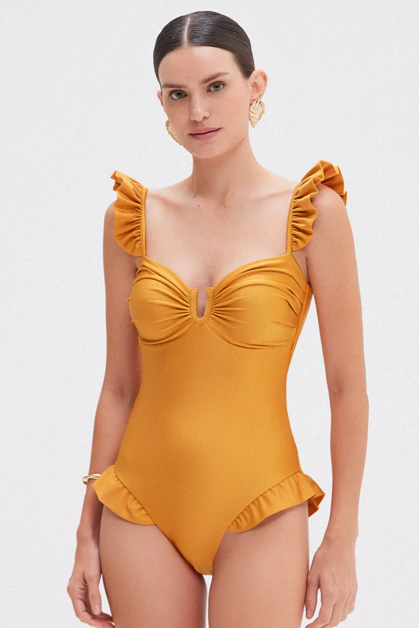 LAGOA LYCRA FLUTTER ONE PIECE - 1