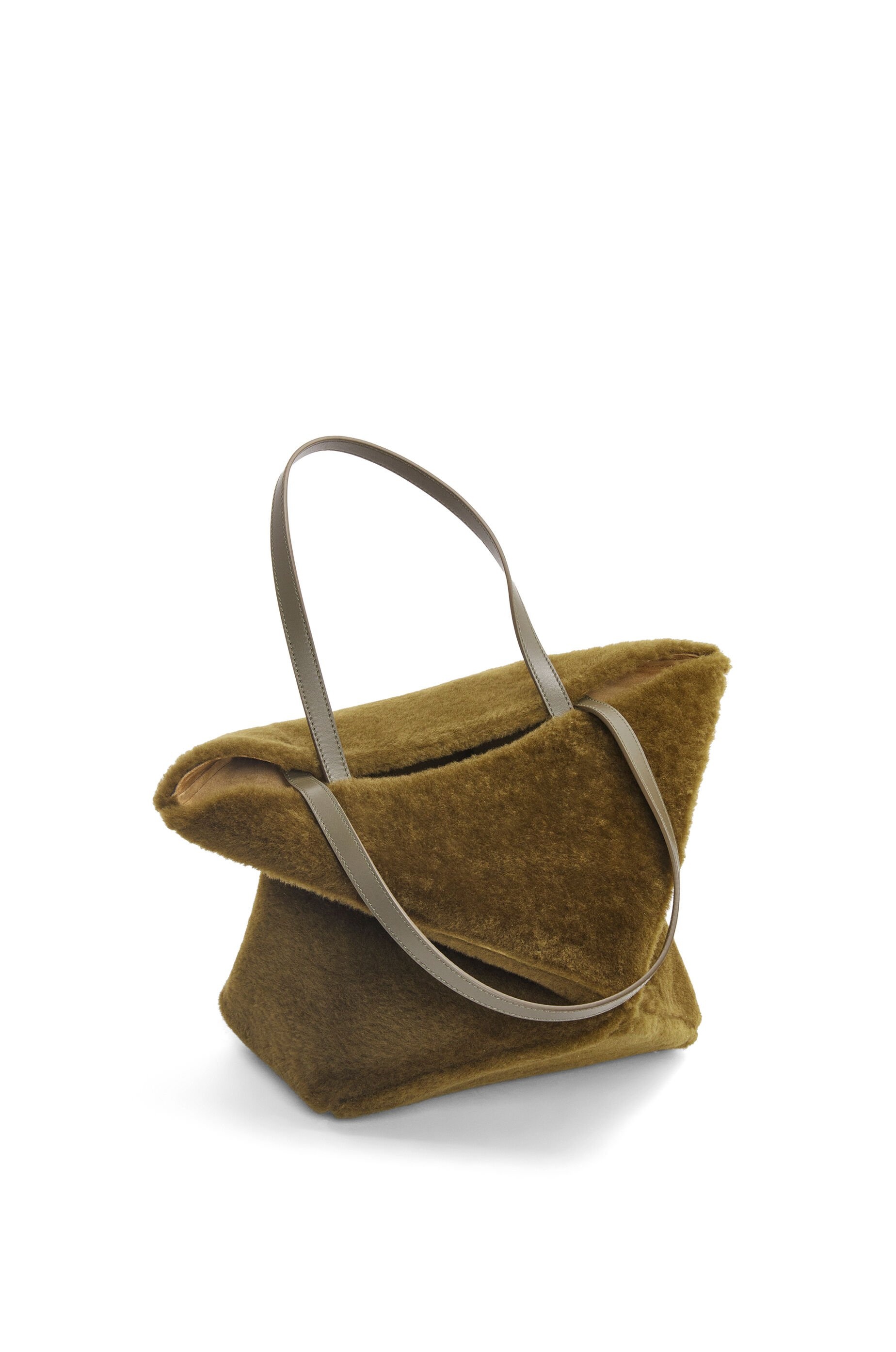 Puzzle Fold Tote in shearling - 5