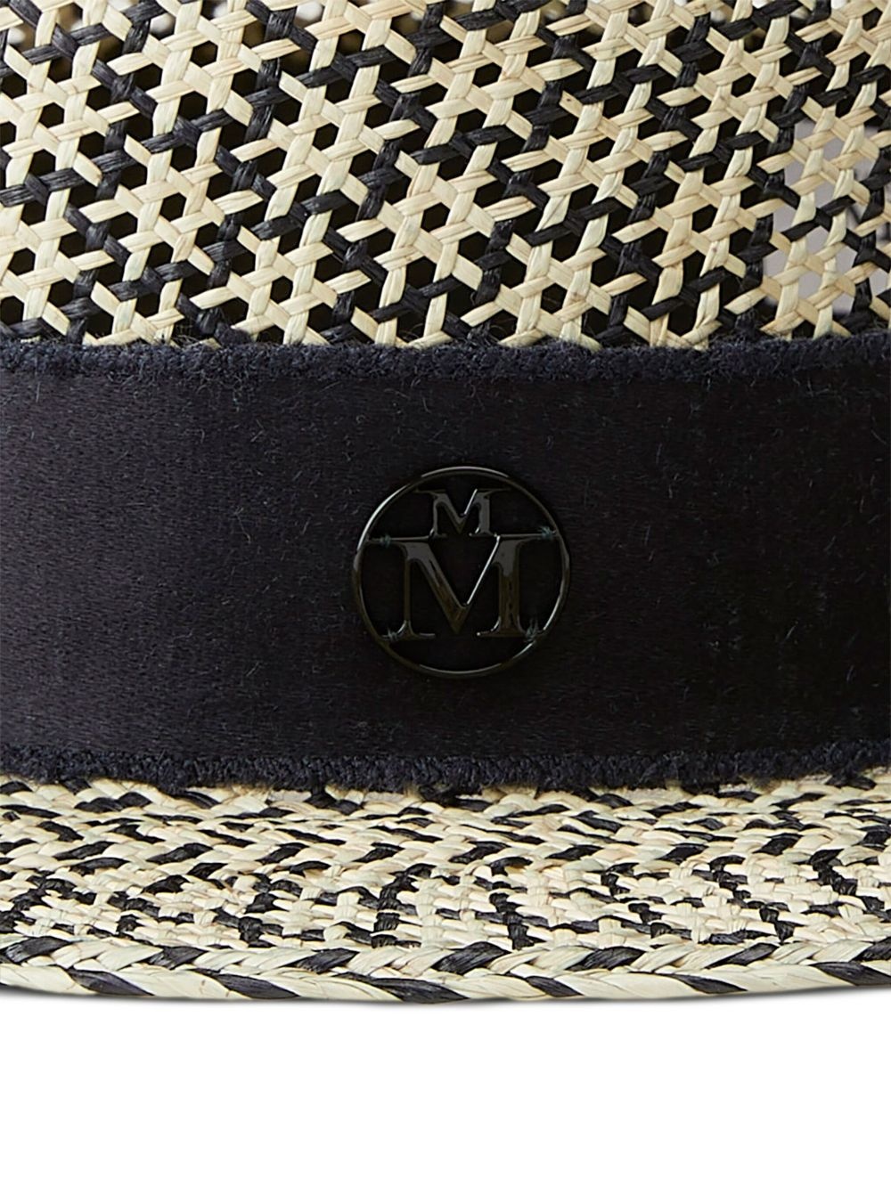 Kiki logo-detail straw fedora - 2